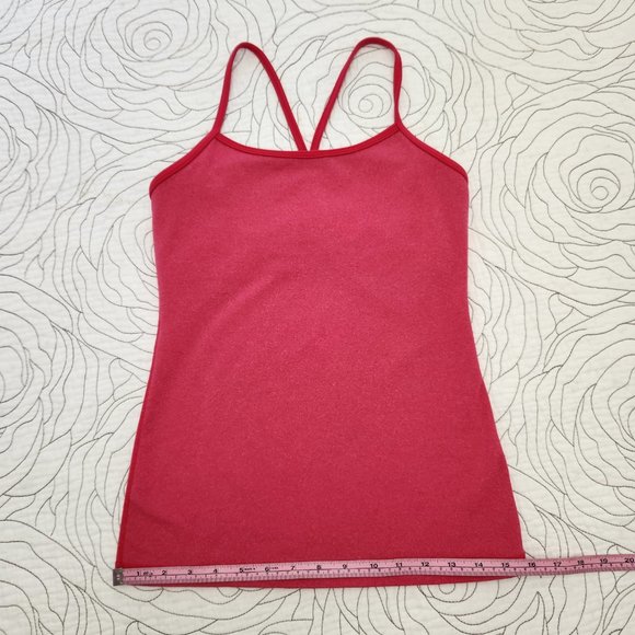 LULULEMON [6] Pink Heathered Power Y Lululemon Tank - Picture 12 of 14